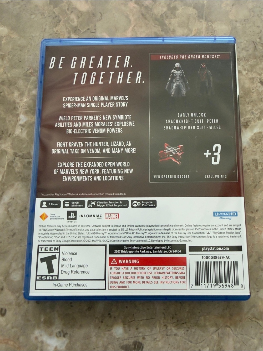 Sony PS5 Spider-Man 2 Launch Edition - Red & Blue Cover - Picture 3 of 3